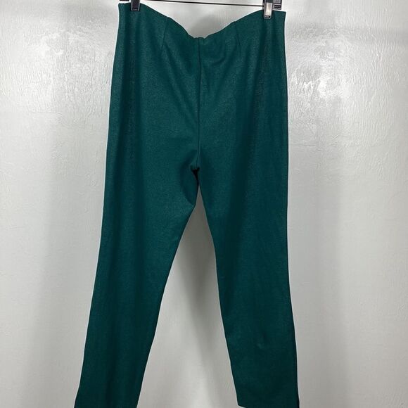 ❤️Last Chance Chico’s Emerald Color High Waisted Slim Fit Pants Size 8 - Picture 3 of 9